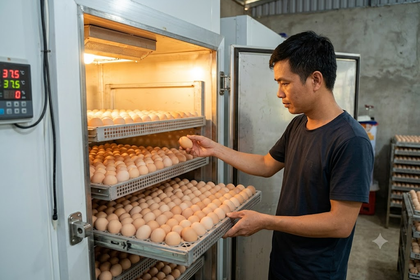 Những yếu tố ảnh hưởng đến tỷ lệ nở của trứng gà