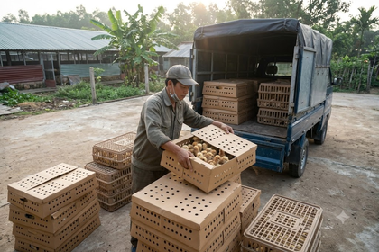 Thời điểm nào trong ngày thích hợp để vận chuyển gà giống